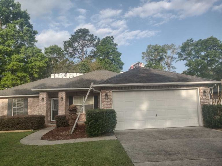 home with a shingle roof